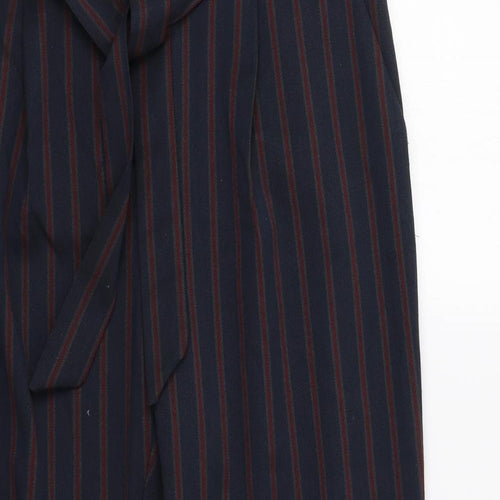 NEXT Womens Blue Striped  Trousers  Size 12 L28 in