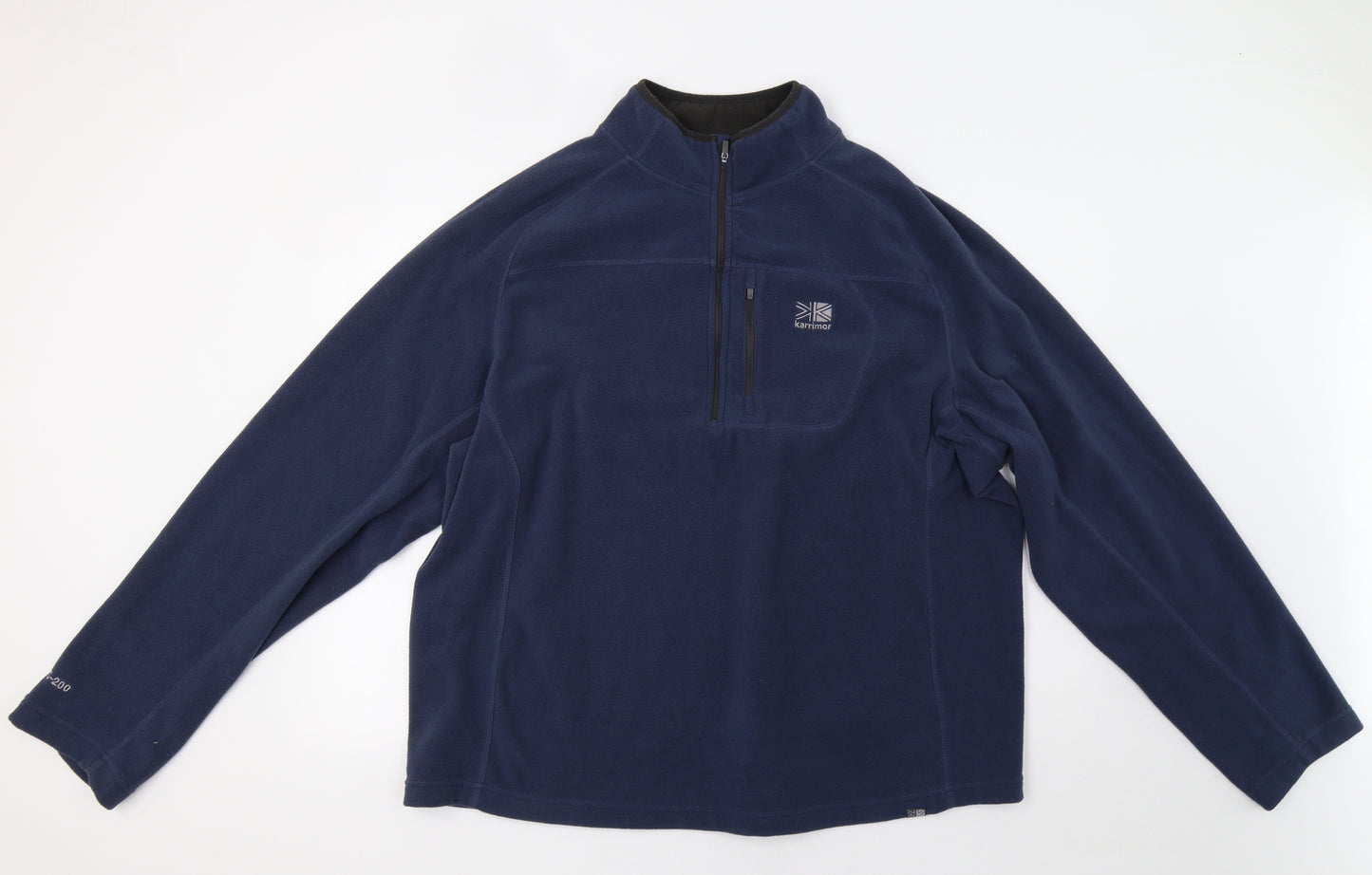 Karrimor Mens Blue   Henley Sweatshirt Size 3XL