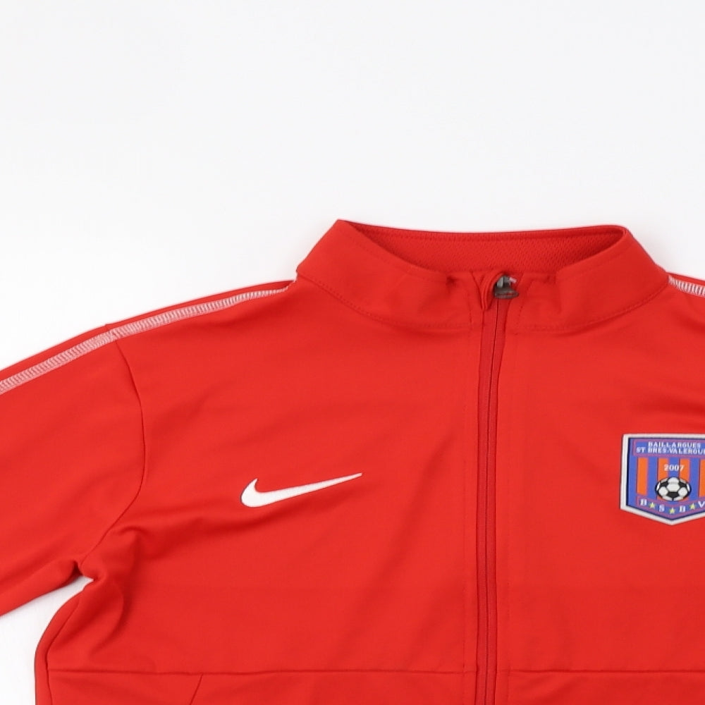 Nike Boys Red   Full Zip Sweatshirt Size 12-13 Years