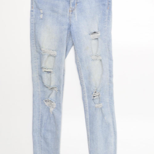 H&M Womens Blue   Skinny Jeans Size 8 L30 in