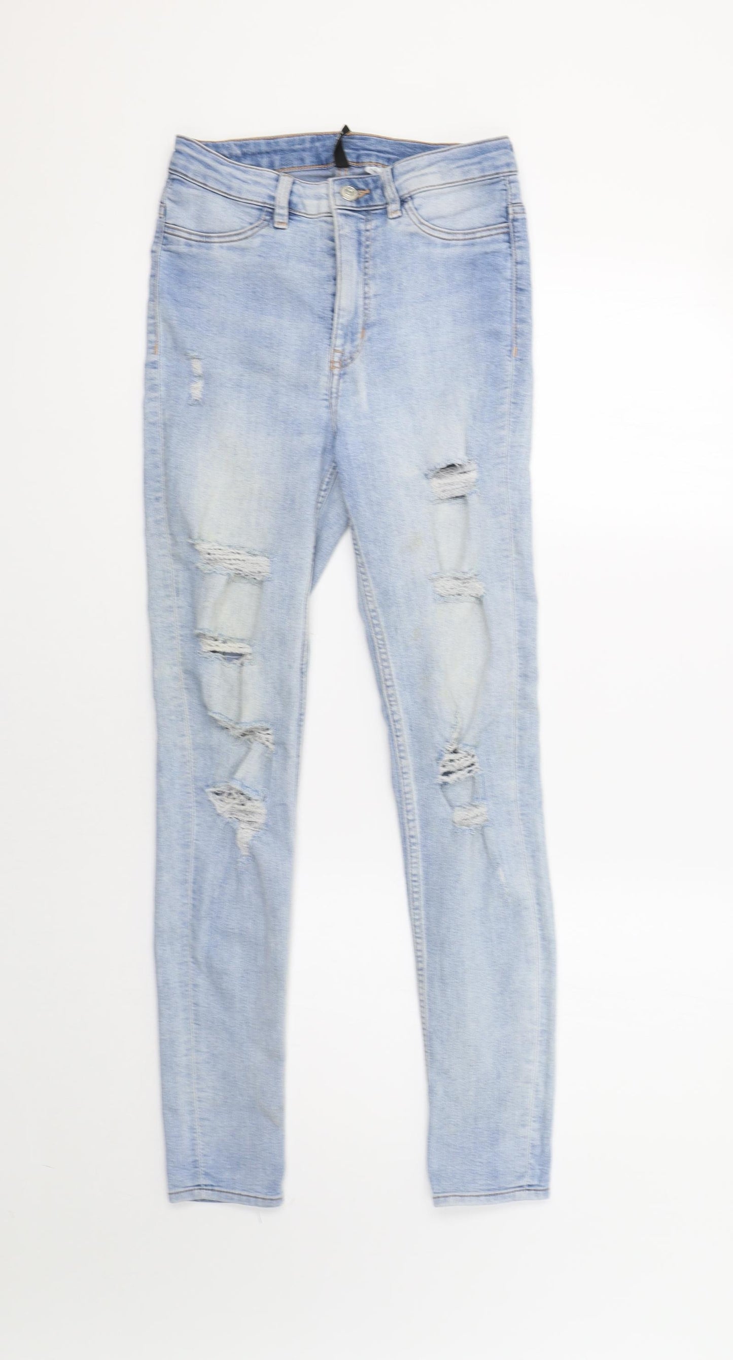 H&M Womens Blue   Skinny Jeans Size 8 L30 in