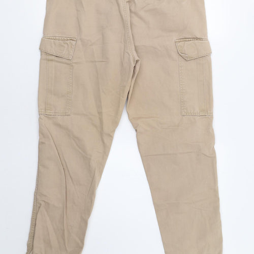 Avenue Mens Beige   Cargo Trousers Size 34 L31 in