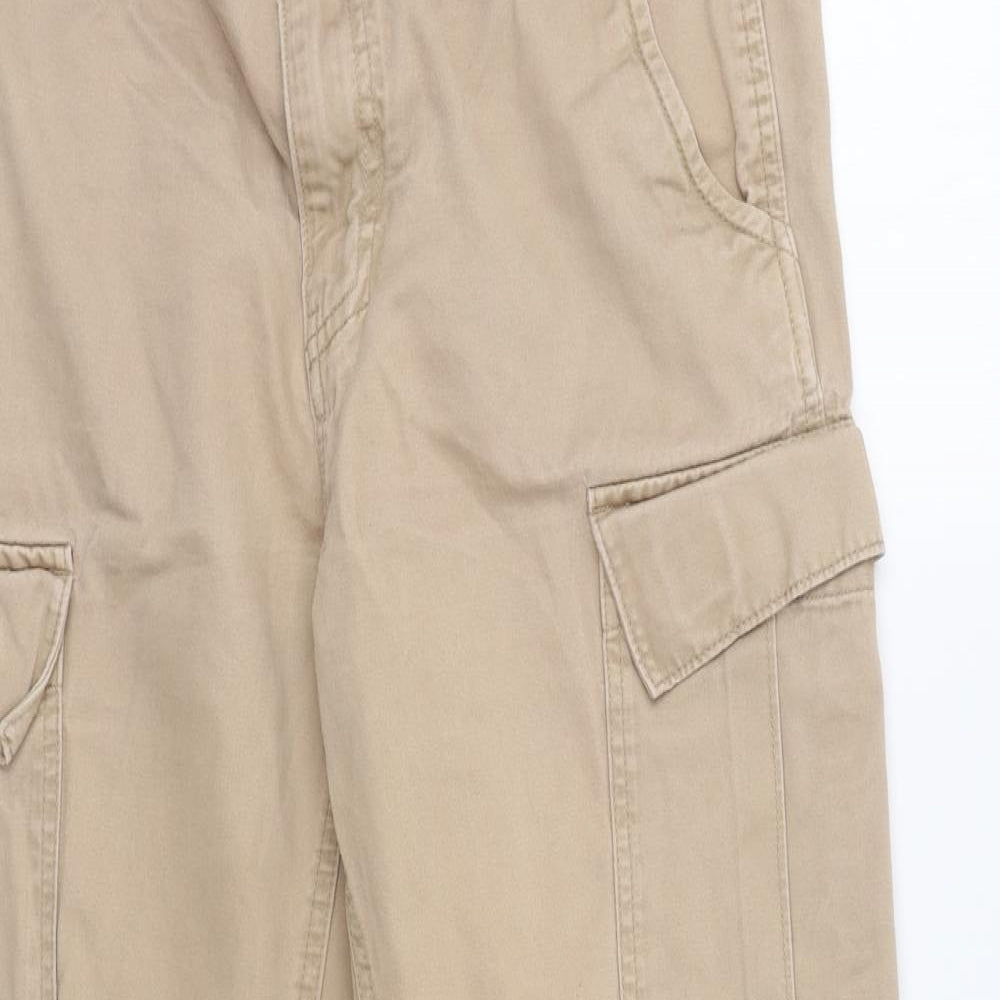 Avenue Mens Beige   Cargo Trousers Size 34 L31 in