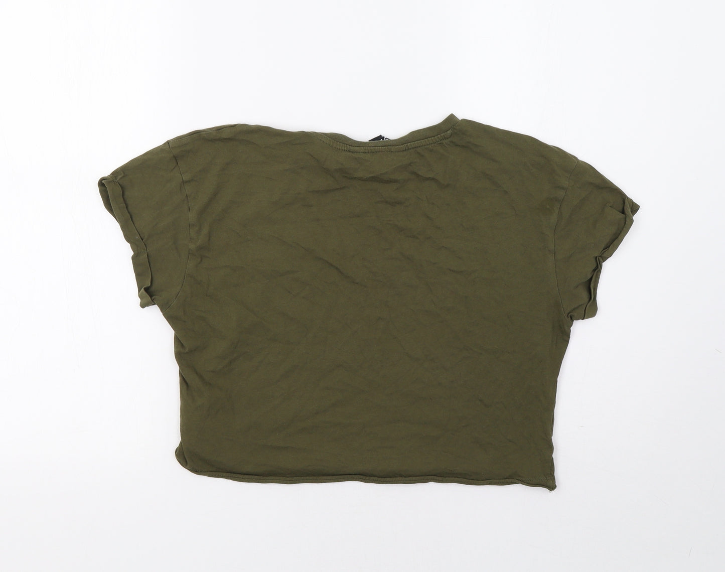 New Look Girls Green   Cropped T-Shirt Size 14 Years