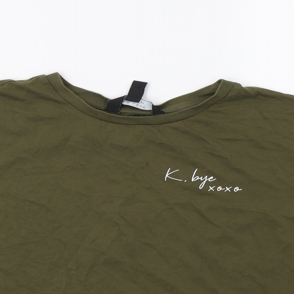 New Look Girls Green   Cropped T-Shirt Size 14 Years