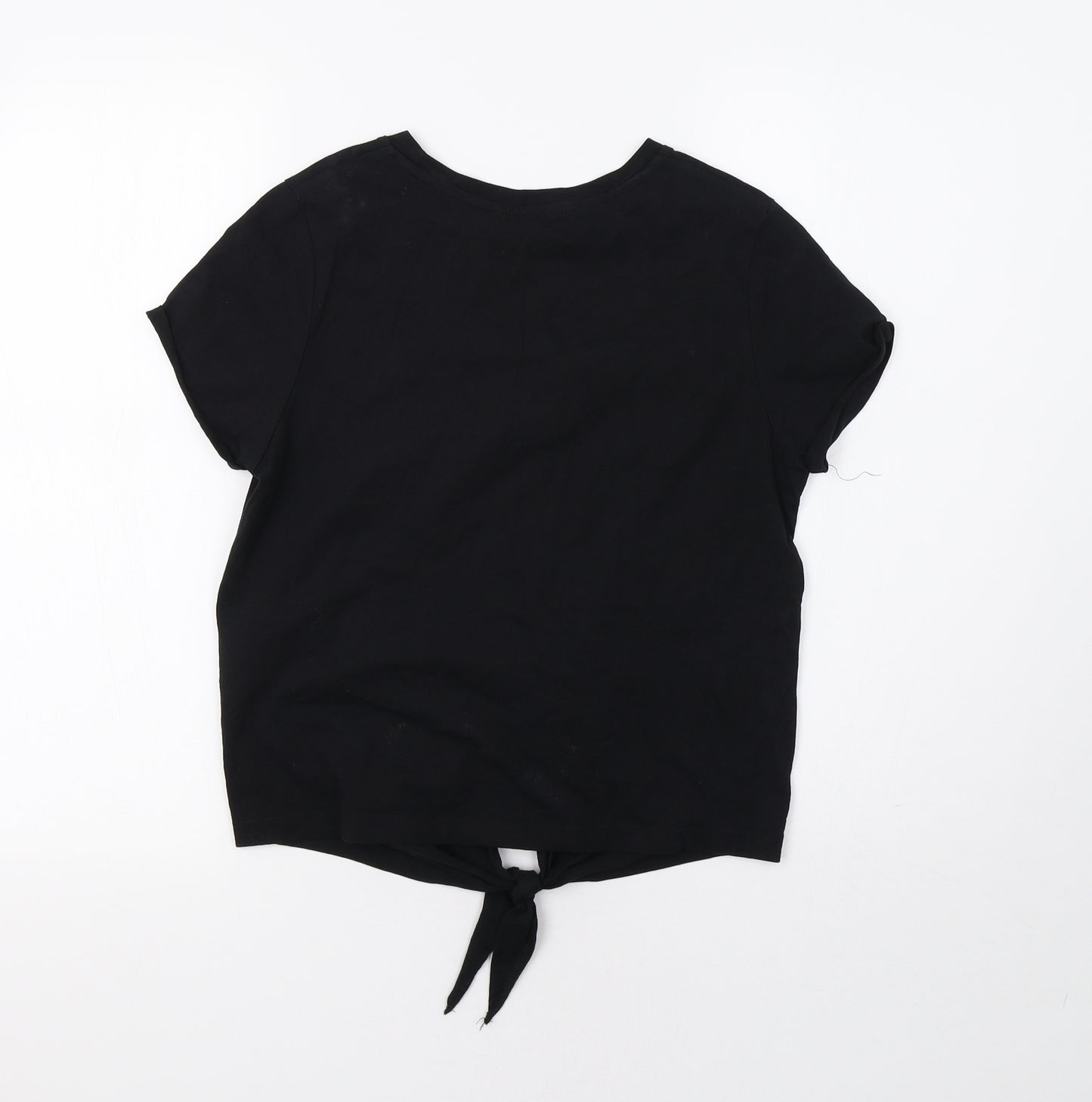 Brave Soul Womens Black   Basic T-Shirt Size S