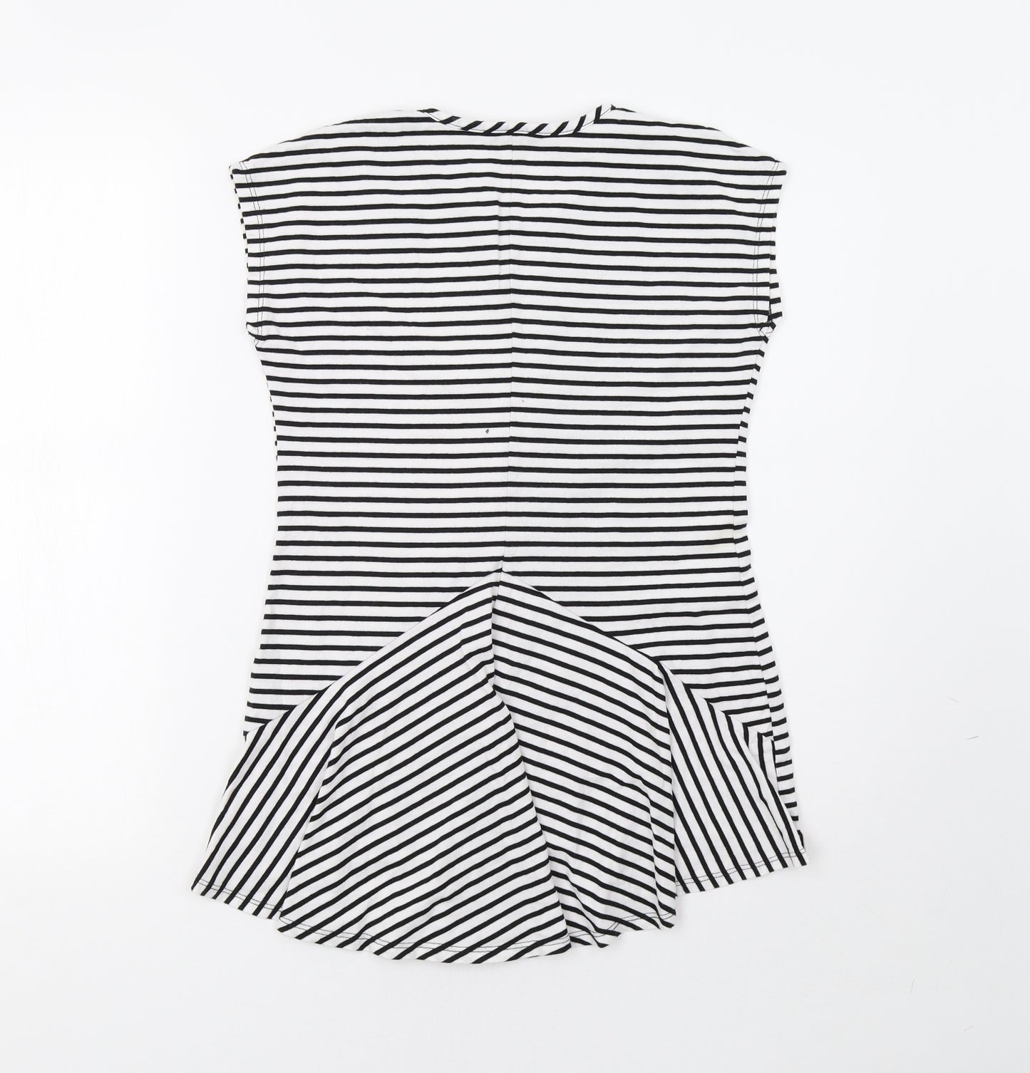 George Girls White Striped  Tunic Blouse Size 11-12 Years