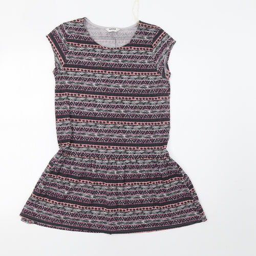 Tammy Girls Multicoloured Geometric  T-Shirt Dress  Size 12-13 Years