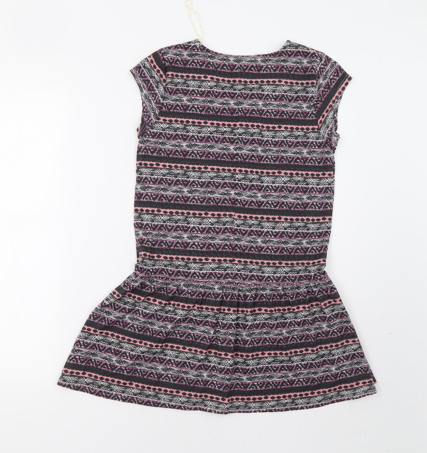 Tammy Girls Multicoloured Geometric  T-Shirt Dress  Size 12-13 Years