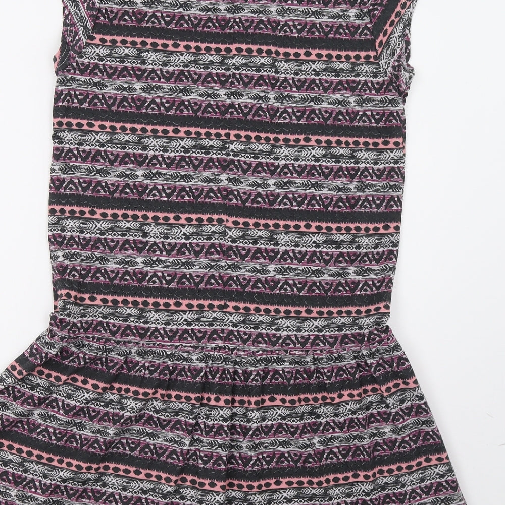Tammy Girls Multicoloured Geometric  T-Shirt Dress  Size 12-13 Years