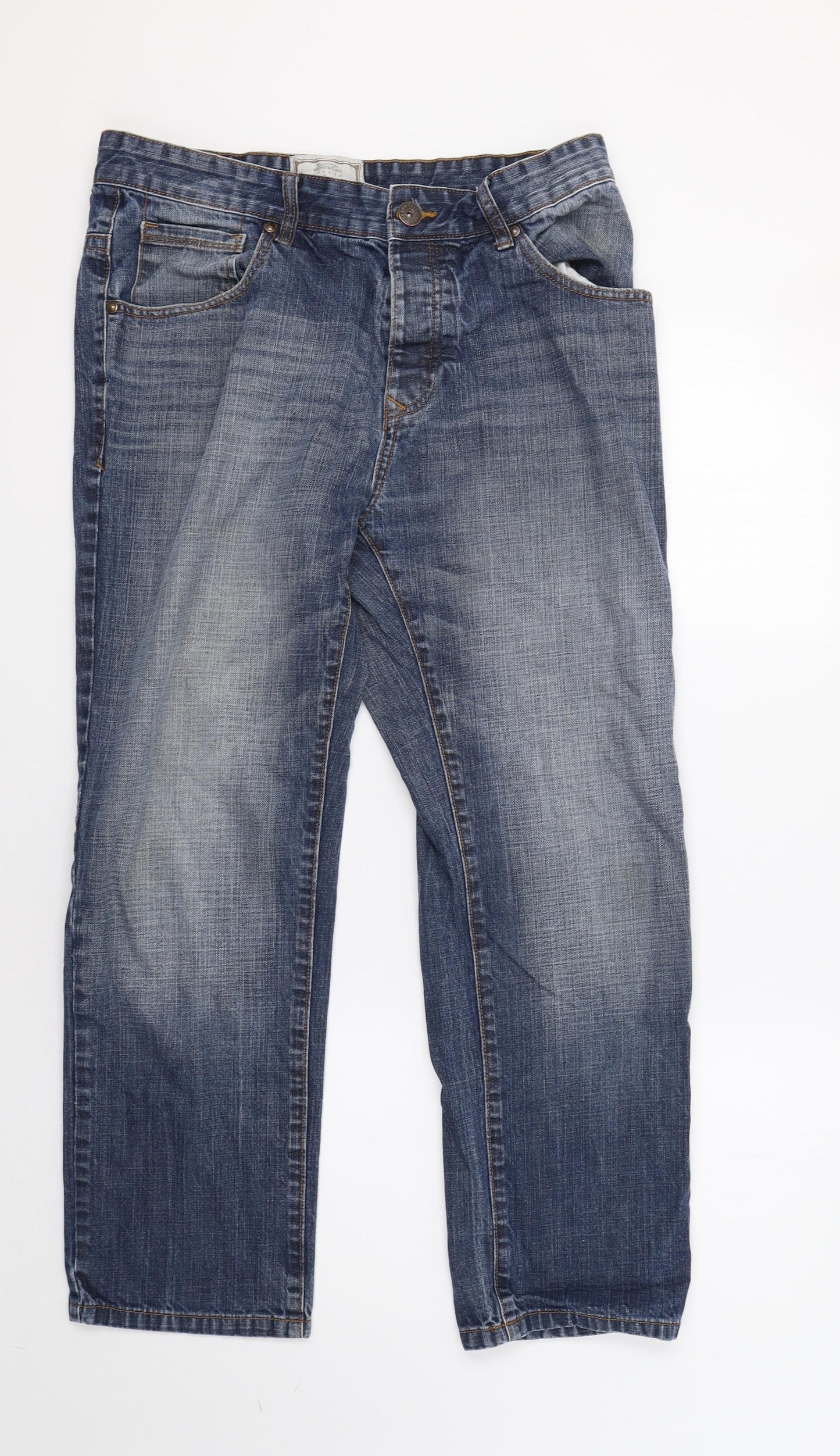 Burton Mens Blue   Straight Jeans Size 34 L28 in
