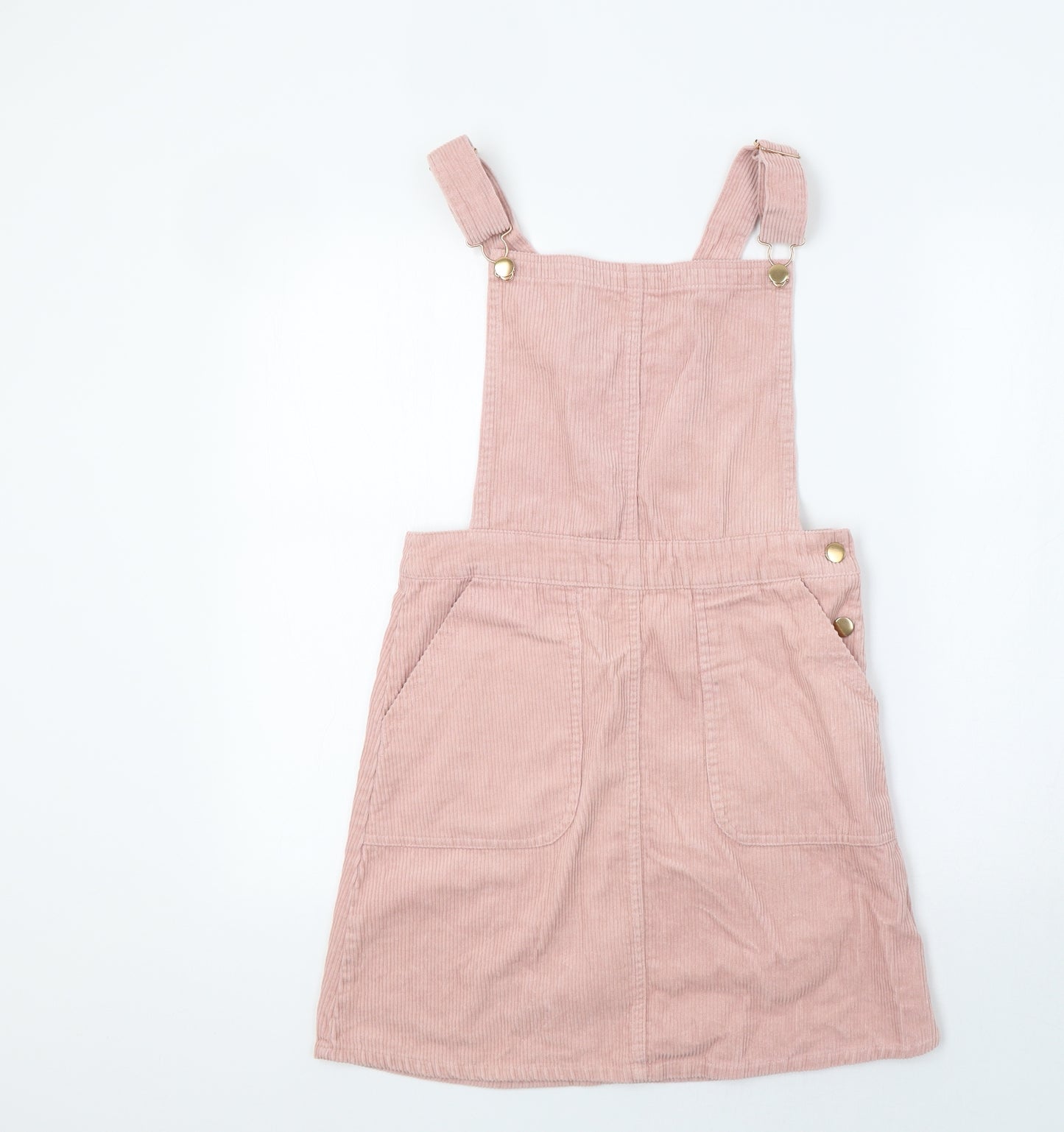 Primark Girls Pink  Corduroy Pinafore/Dungaree Dress  Size 11-12 Years