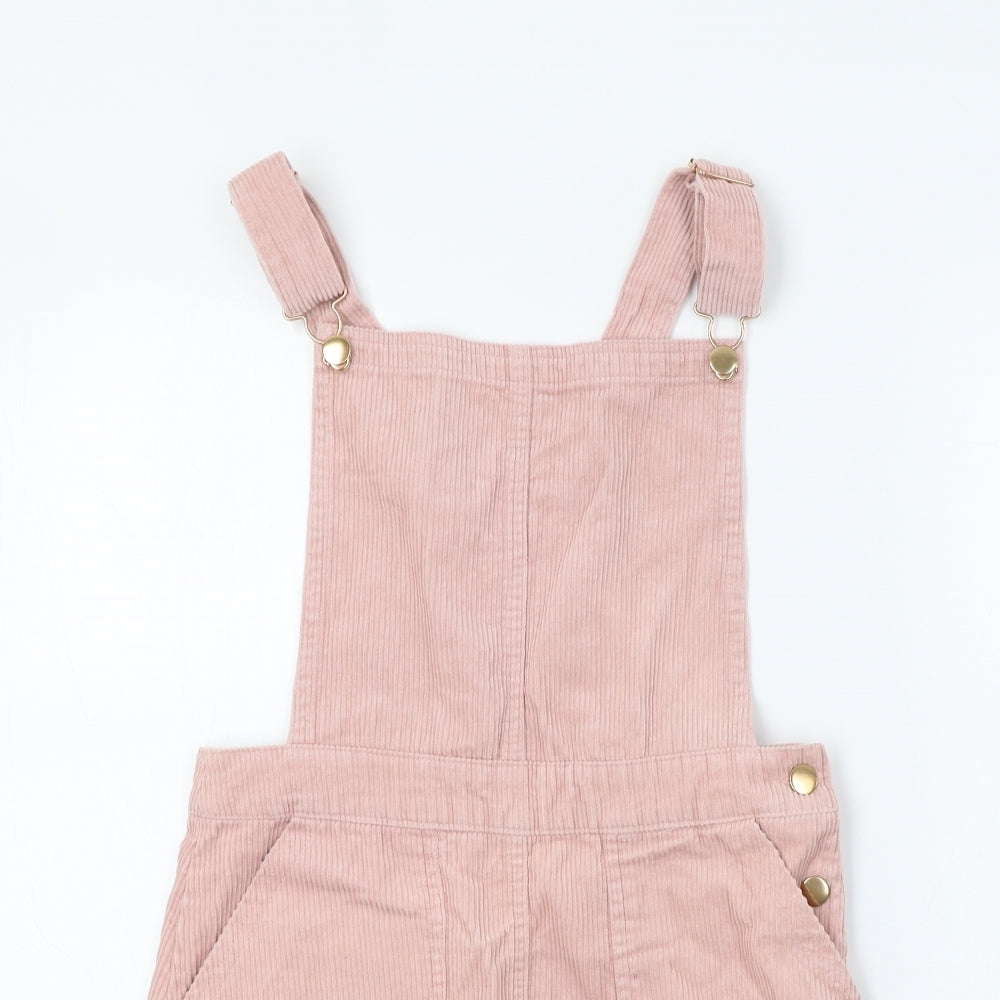 Primark Girls Pink  Corduroy Pinafore/Dungaree Dress  Size 11-12 Years