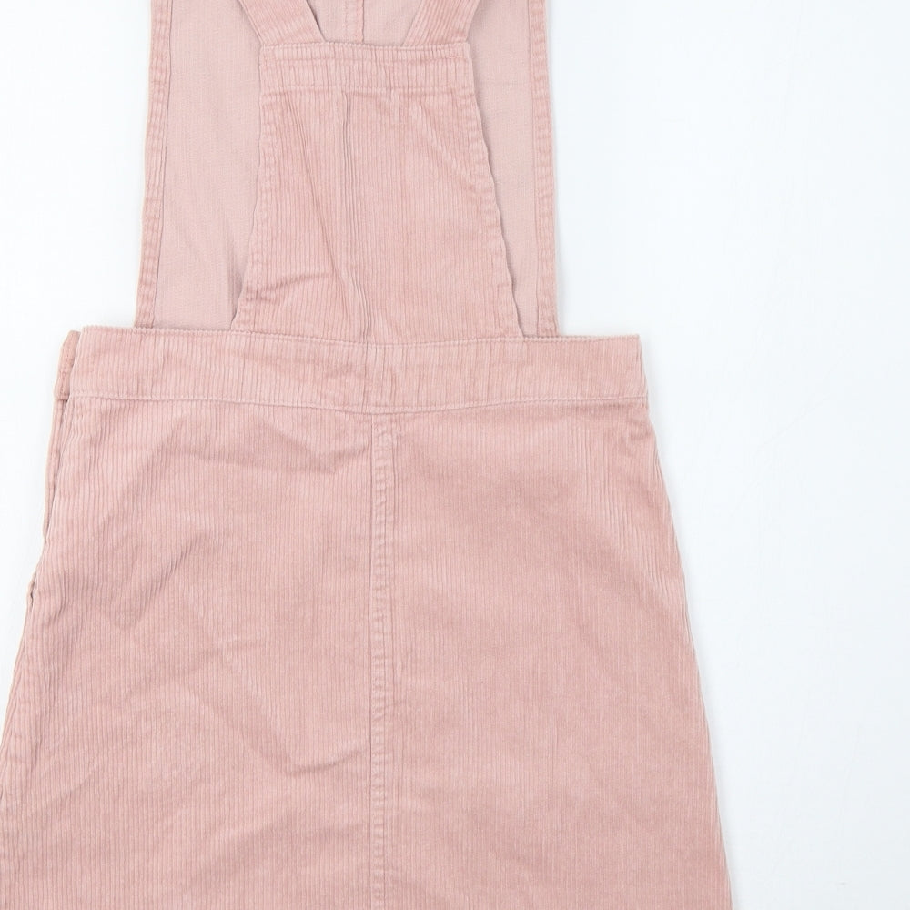 Primark Girls Pink  Corduroy Pinafore/Dungaree Dress  Size 11-12 Years