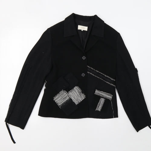 Max Pierre Womens Black   Jacket Blazer Size 10