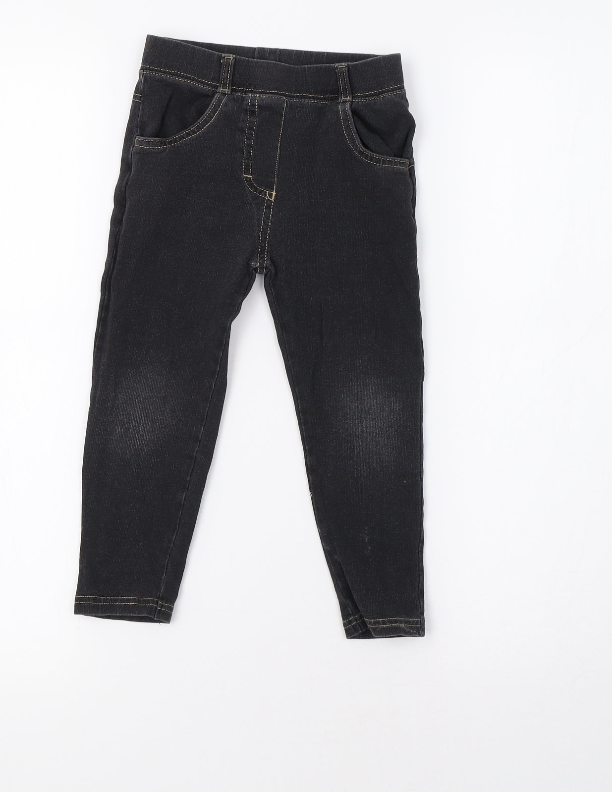 George Girls Black   Jegging Trousers Size 3-4 Years