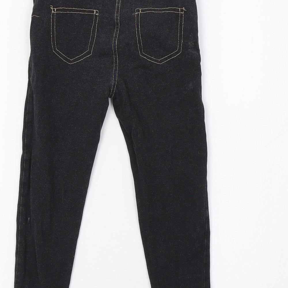 George Girls Black   Jegging Trousers Size 3-4 Years