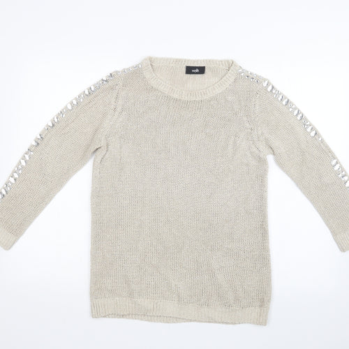 Wallis Womens Beige   Pullover Sweatshirt Size S