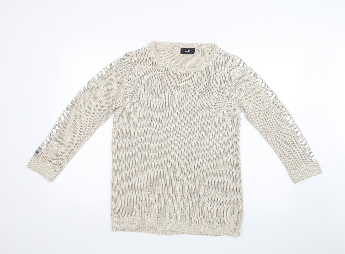 Wallis Womens Beige   Pullover Sweatshirt Size S
