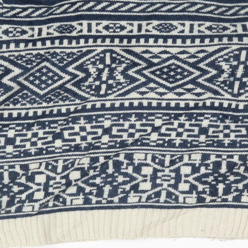 H&M Mens Multicoloured Fair Isle  Pullover Sweatshirt