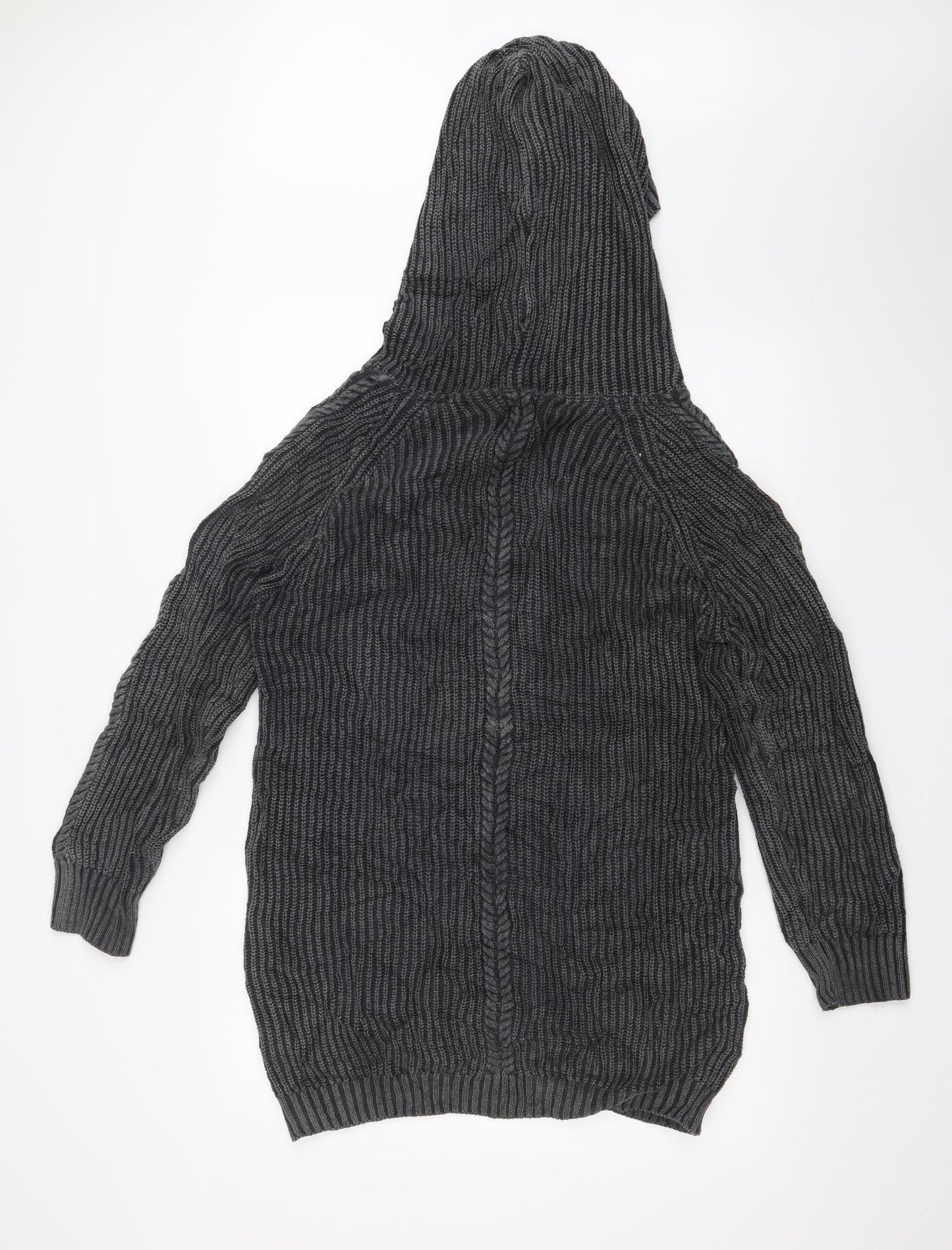 Saltrock Womens Grey Striped  Full Zip Jumper Size 12