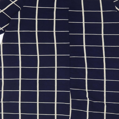 Preworn Womens Blue Geometric  A-Line