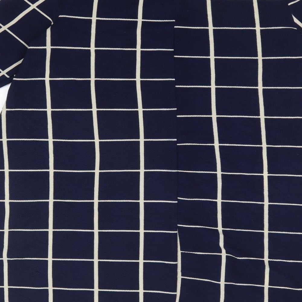 Preworn Womens Blue Geometric  A-Line