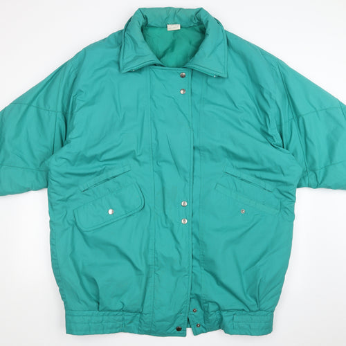 CLASSIC WOMAN Womens Green   Overcoat Coat Size 20