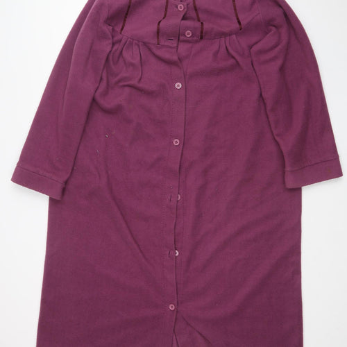 Damart Womens Purple  Fleece Overcoat Coat