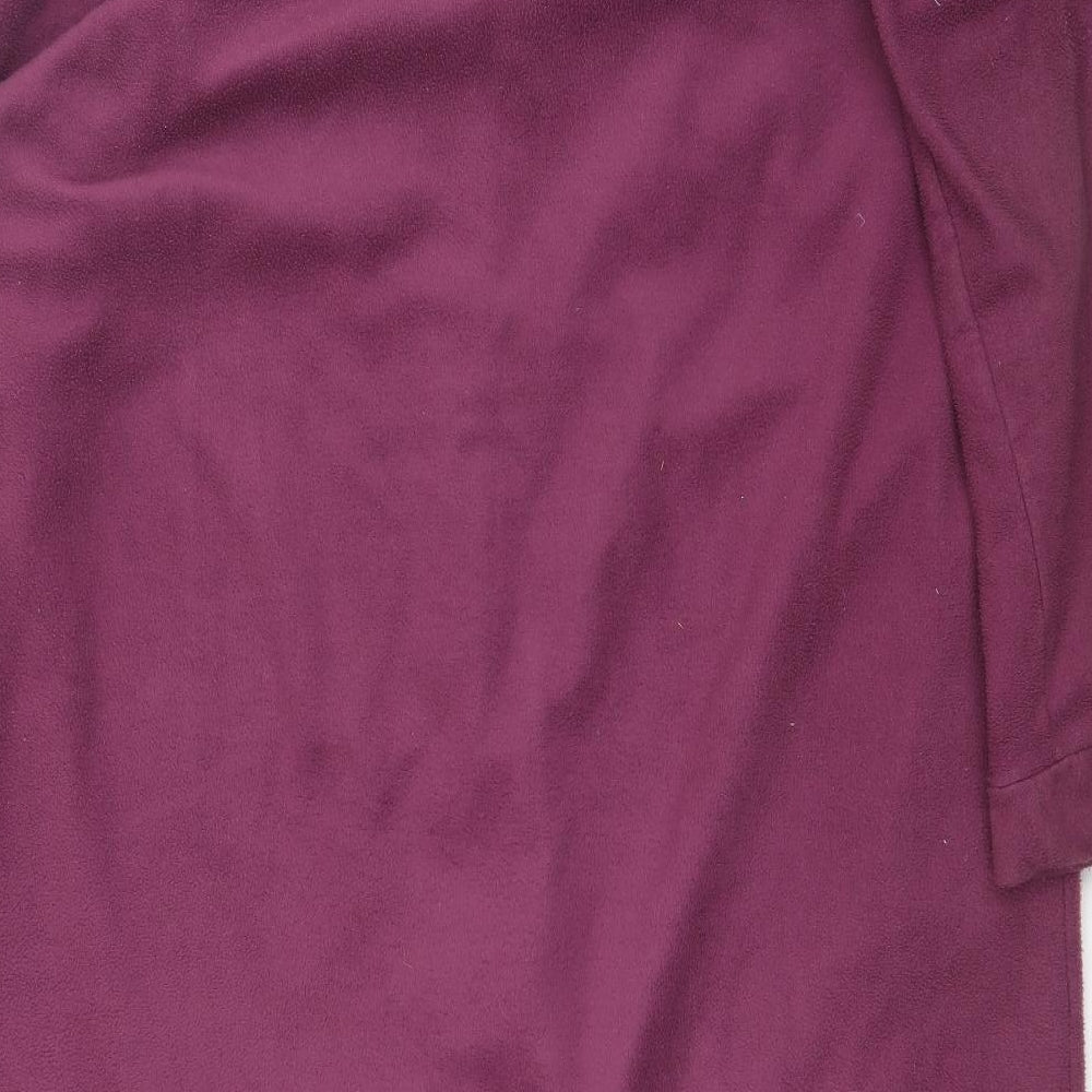 Damart Womens Purple  Fleece Overcoat Coat