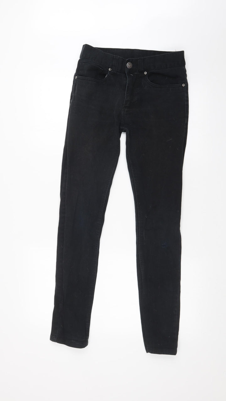 DENIM CO Womens Black Skinny Jeans Size 28 in L32 in