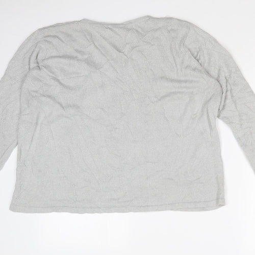 BM Womens Silver   Pullover Jumper Size XL