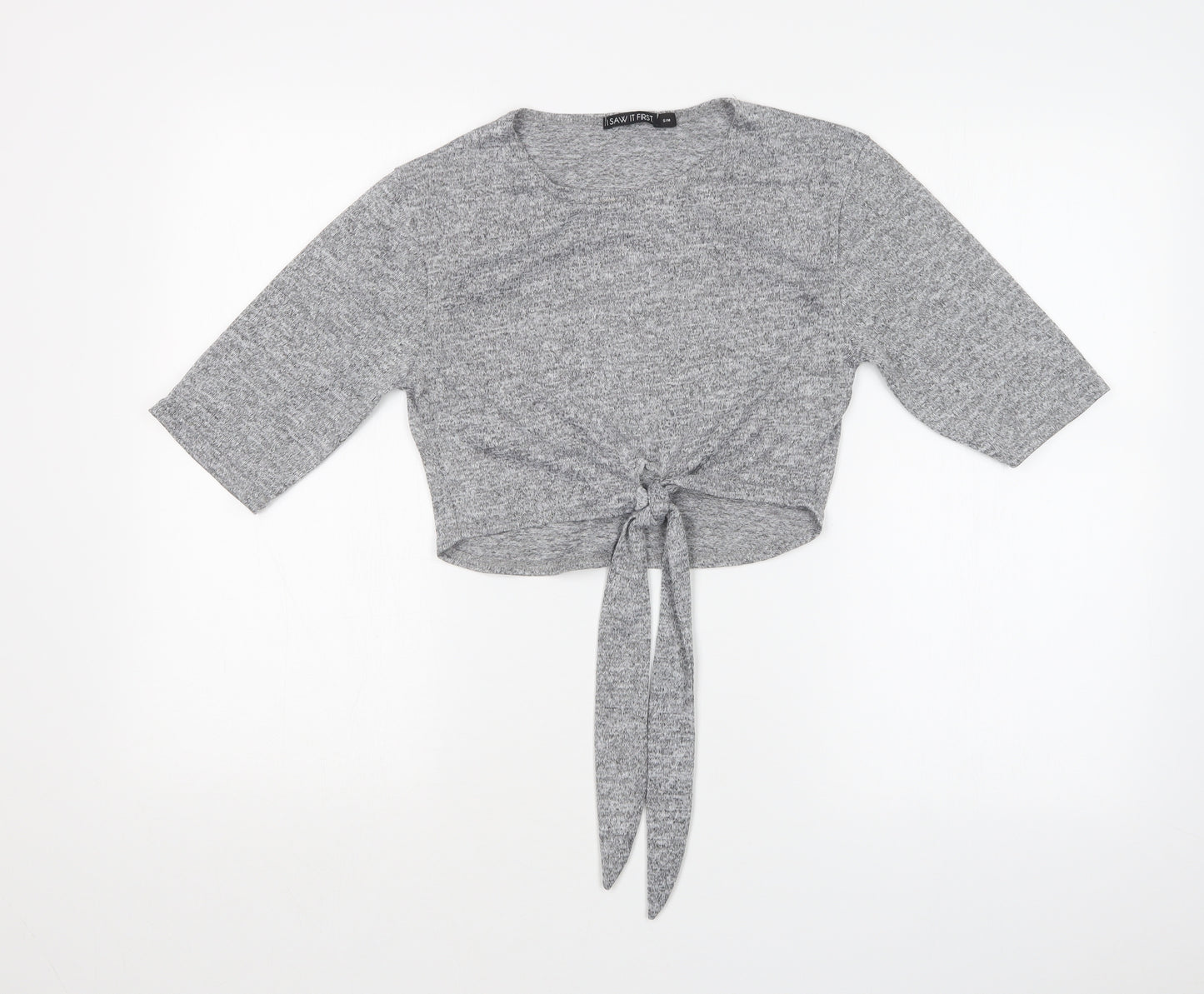 I SAW IT FIRST Womens Grey   Basic T-Shirt Size S