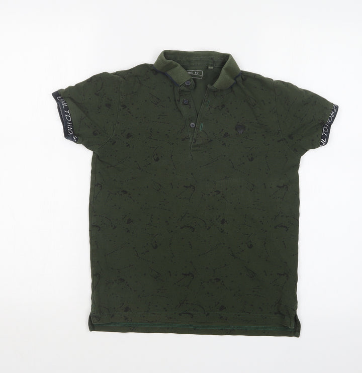 NEXT Boys Green Geometric Basic Polo Size 10 Years