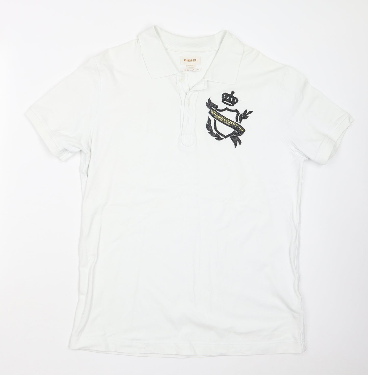 Diesel Mens White    Polo Size L