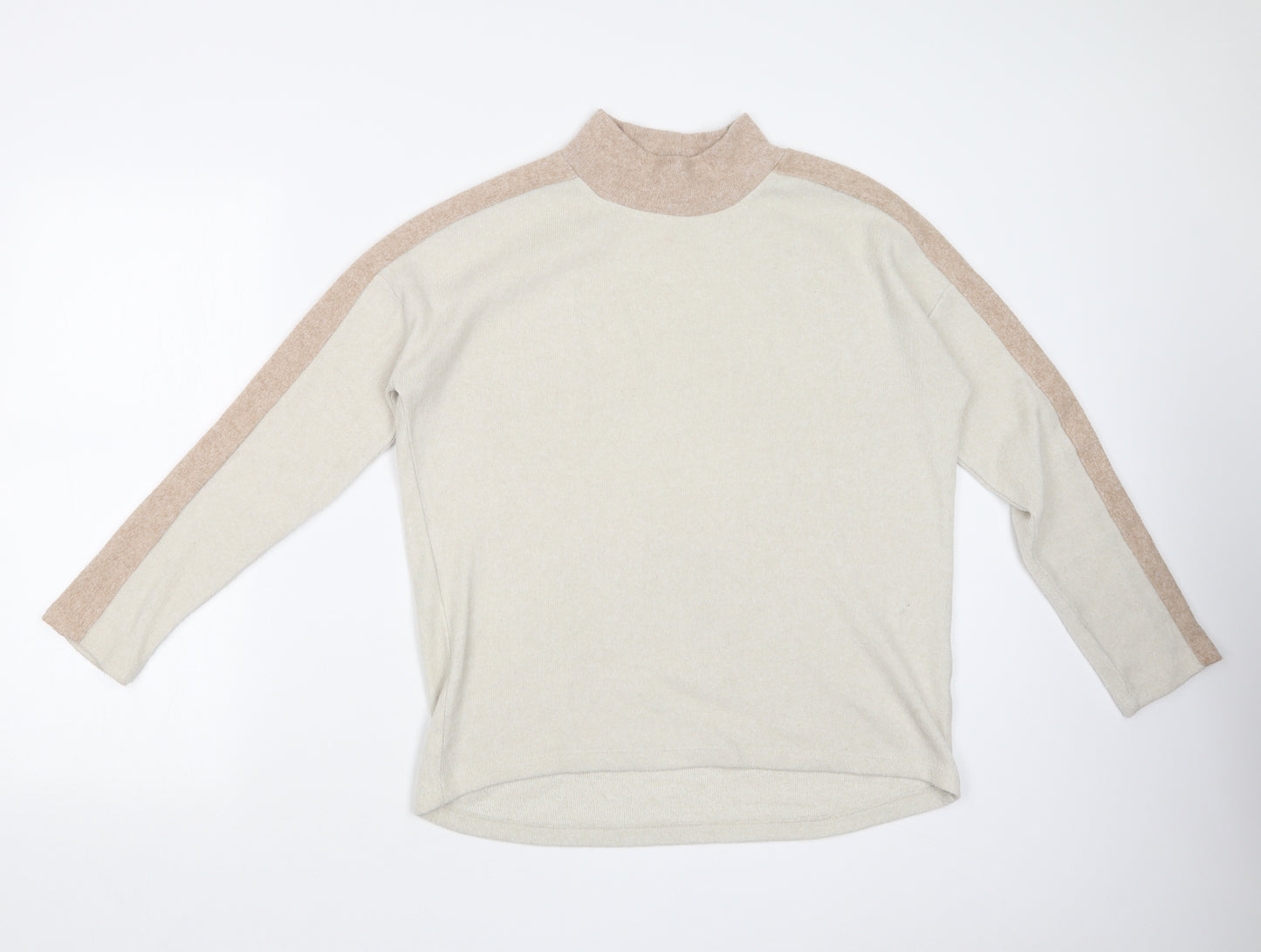 TU Womens Beige   Basic T-Shirt Size 8