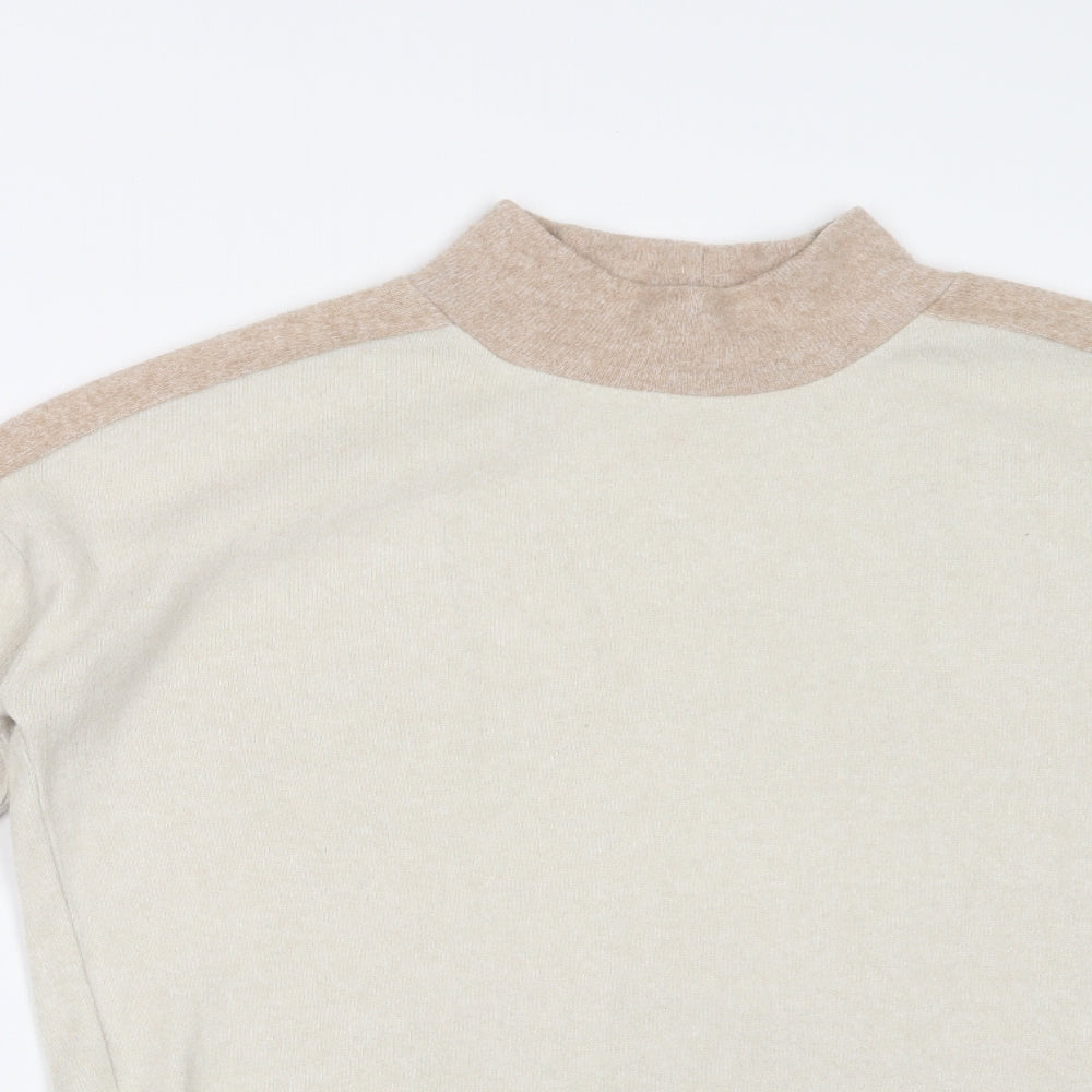 TU Womens Beige   Basic T-Shirt Size 8