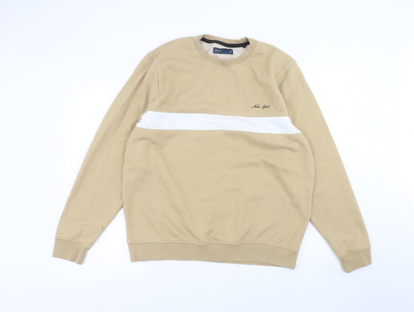 Easy Womens Beige   Pullover Jumper Size XL