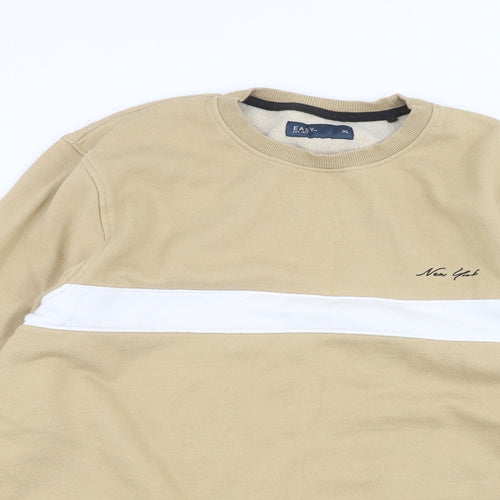 Easy Womens Beige   Pullover Jumper Size XL