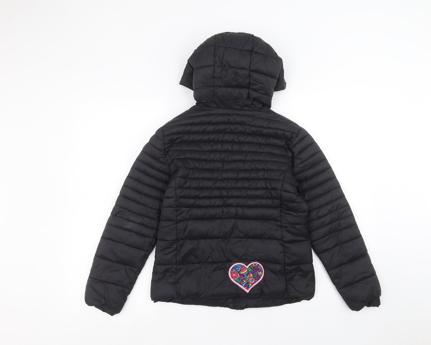 New Look Girls Black   Puffer Jacket Coat Size 9 Years