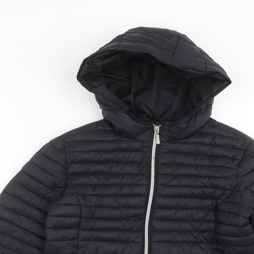 New Look Girls Black   Puffer Jacket Coat Size 9 Years