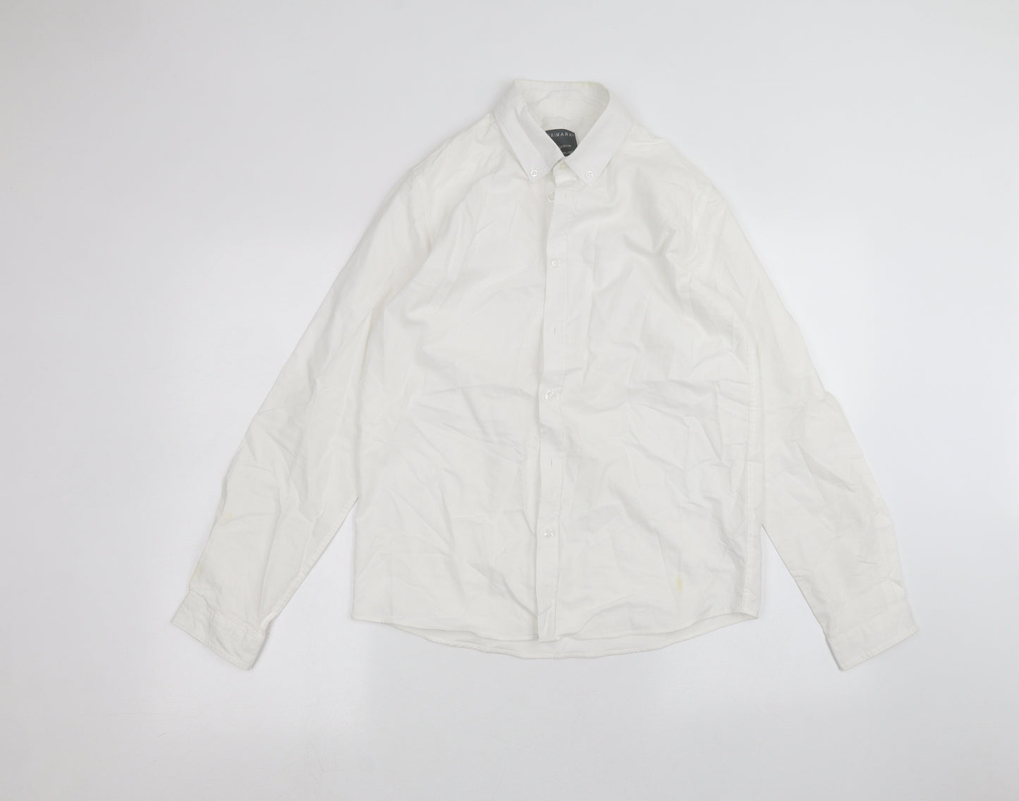 Primark Boys White   Basic Button-Up Size 13-14 Years