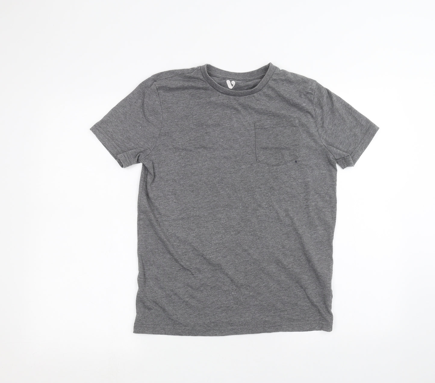 Very Boys Grey   Basic T-Shirt Size 13 Years
