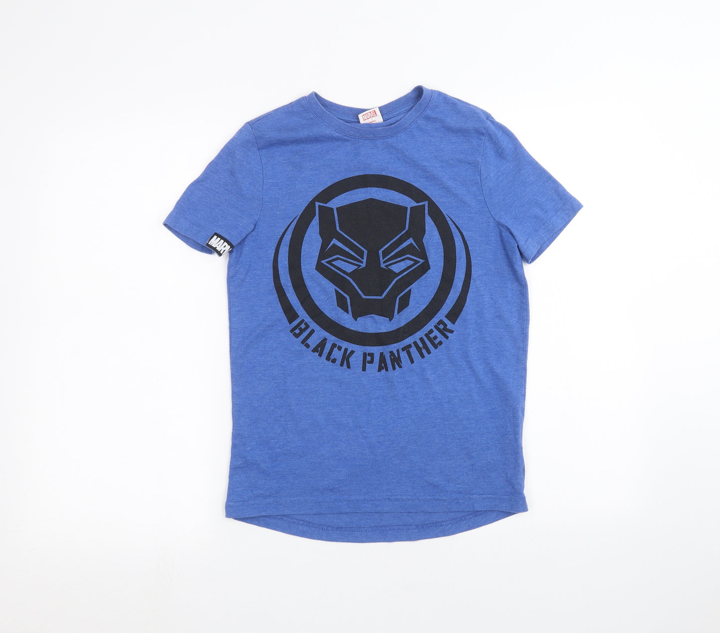 Marvel Boys Blue   Basic T-Shirt Size 10-11 Years  - Black Panther