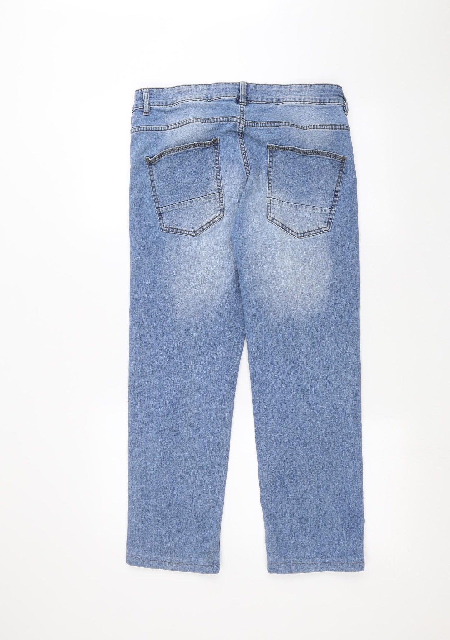 Easy Womens Blue   Straight Jeans Size 34 in L30 in
