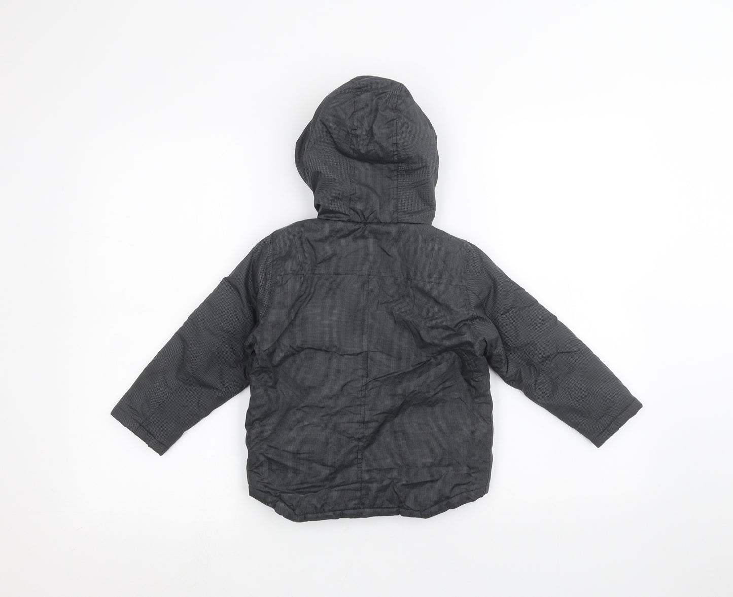 M&Co Boys Black   Parka Coat Size 2-3 Years