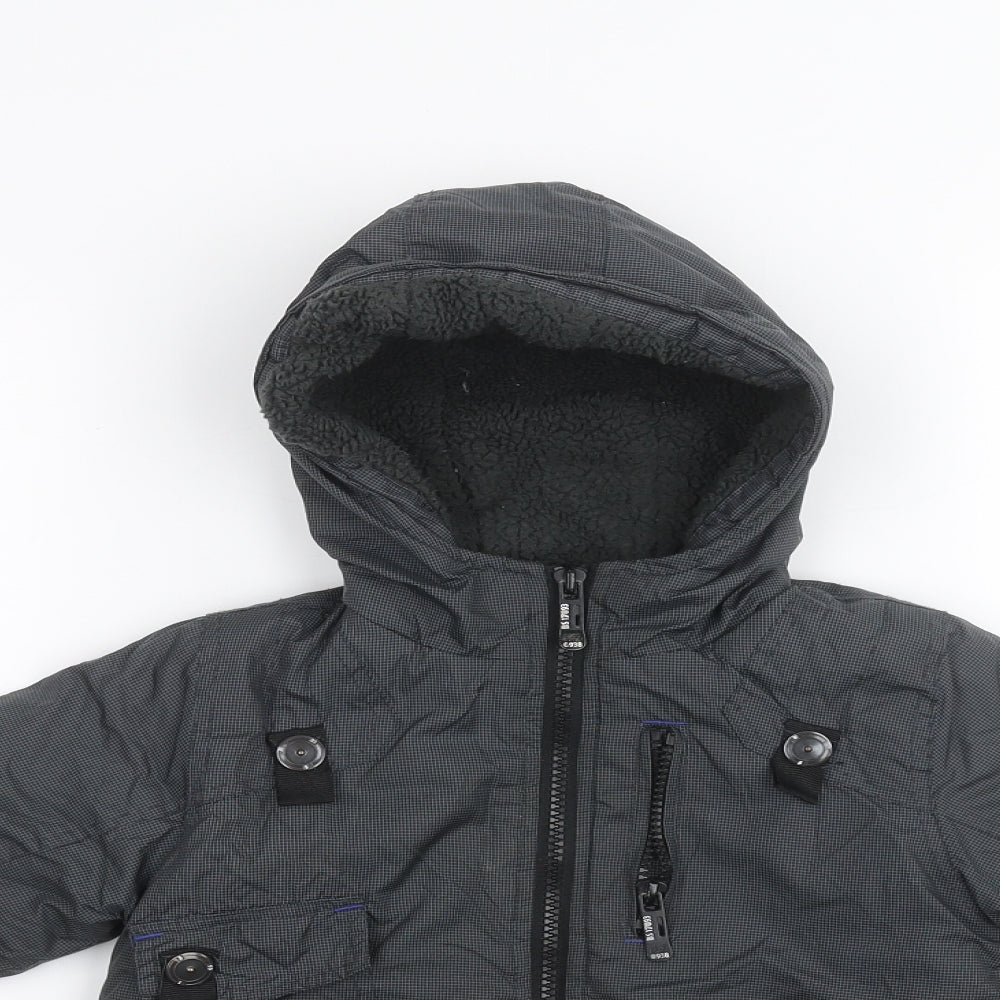 M&Co Boys Black   Parka Coat Size 2-3 Years