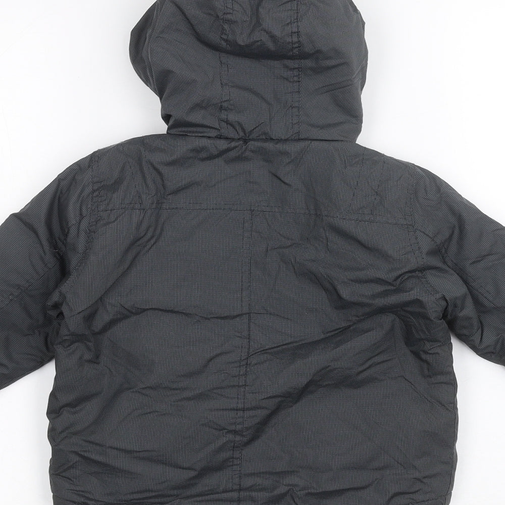 M&Co Boys Black   Parka Coat Size 2-3 Years