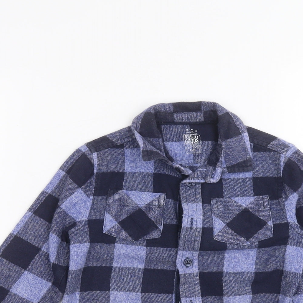 F&F Boys Blue   Basic Button-Up Size 3-4 Years