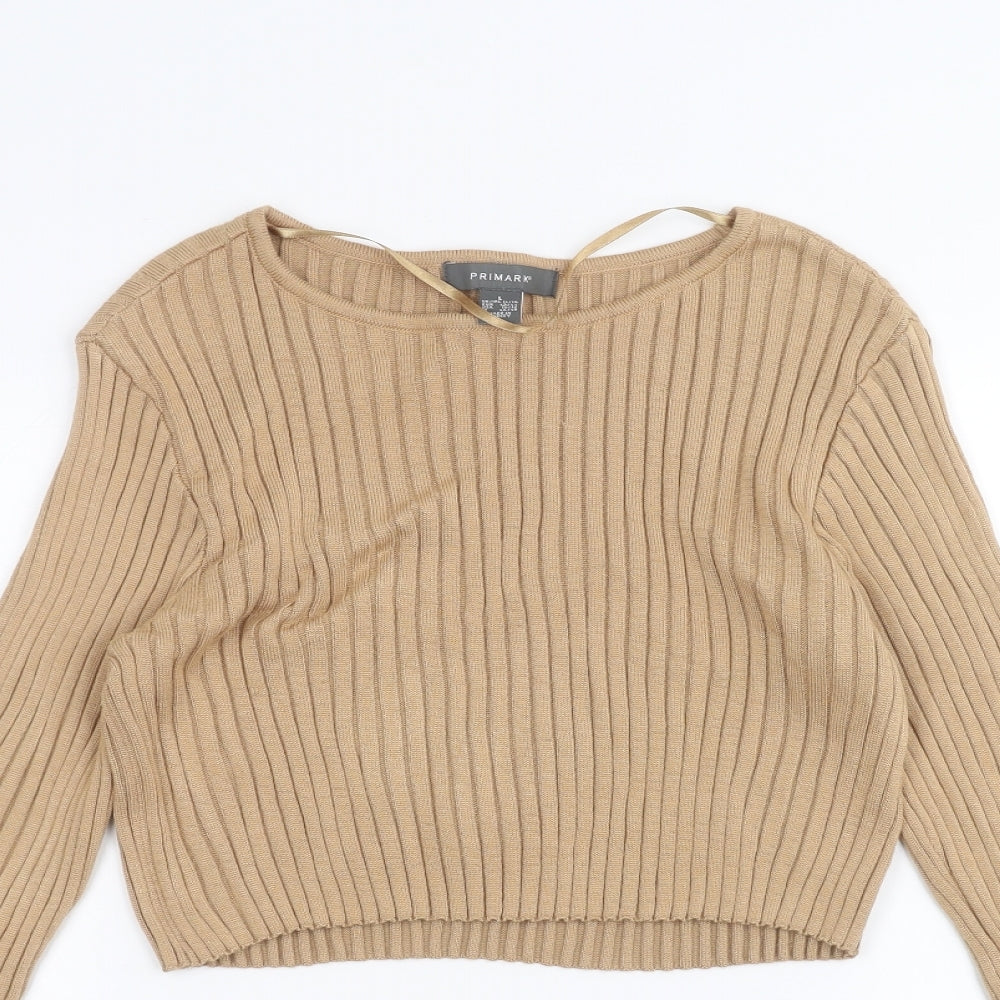 Primark Womens Brown   Pullover Jumper Size L